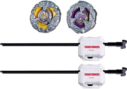 Beyblade X und Transformers Collab Bumblebee 3-60GP vs. Shockwave 5-80O
