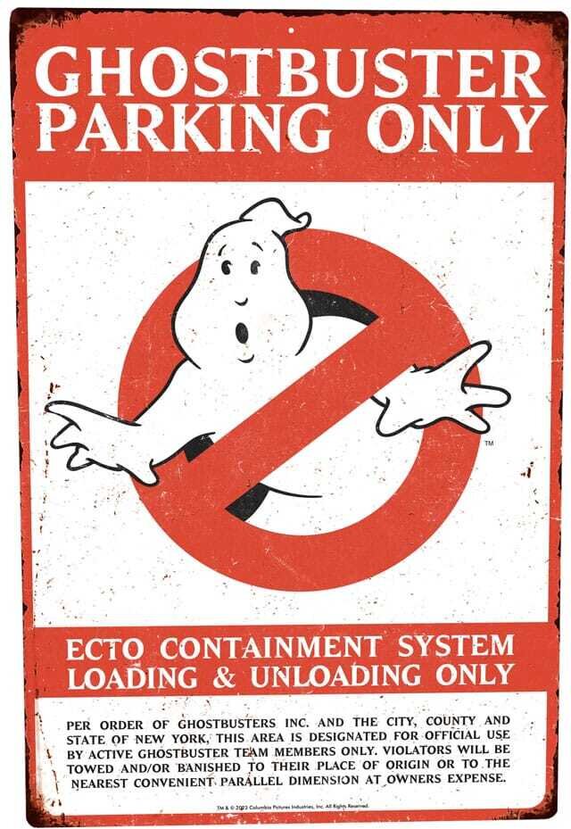 Ghostbusters Me­tall­schild Parking