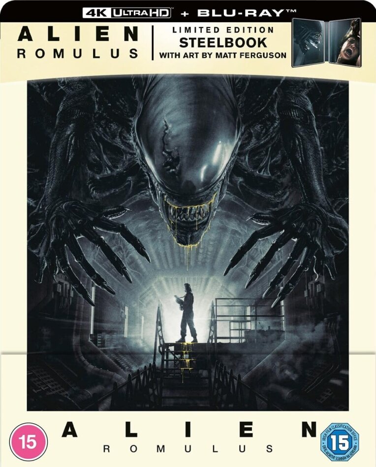 Alien: Romulus (2024) Matt Ferguson Art, Limited Edition, Steelbook, 4K Ultra HD + Blu-ray