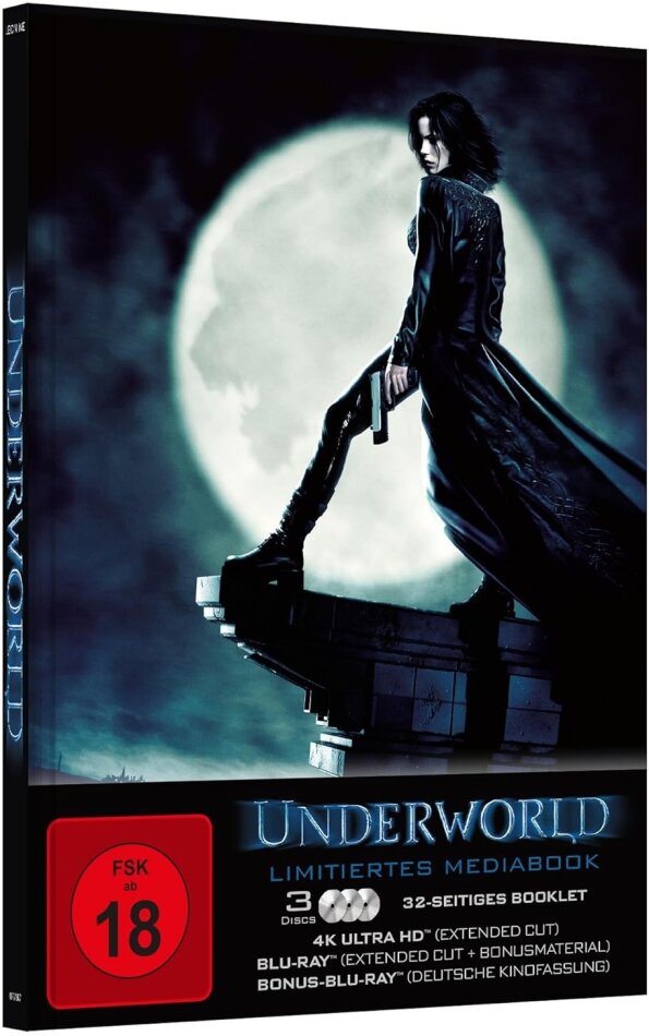 Underworld (2003) Extended Edition, Limited Edition, Mediabook, 4K Ultra HD + Blu-ray