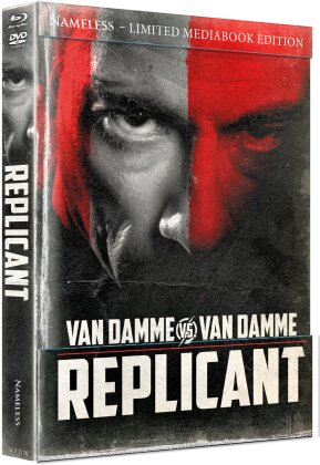 Replicant (2001) (Cover B, Wattiert, Limited Edition, Mediabook, Blu-ray + DVD)