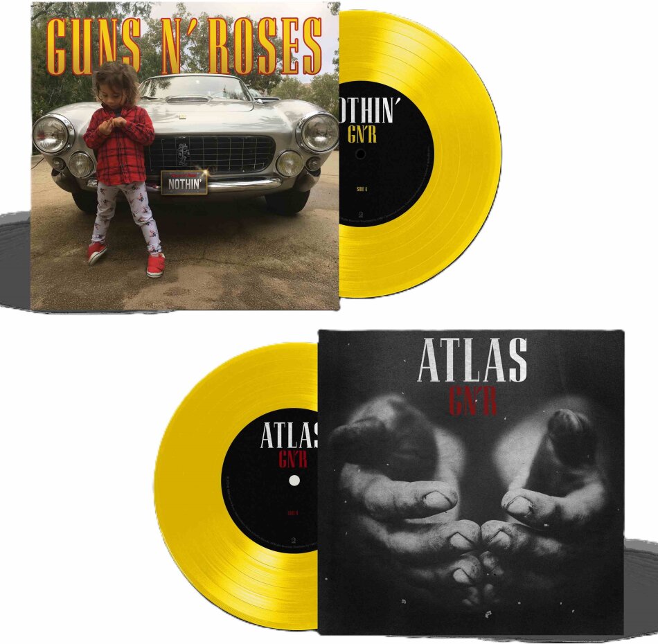 Guns 'N' Roses - Nothin'/Atlas Édition Limitée, Canary Yellow Vinyl, 7" Single