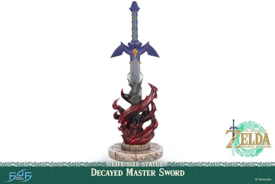 The Legend of Zelda - Tears of the Kingdom Life-Size Statue 1/1 Decayed Master Sword 71 cm