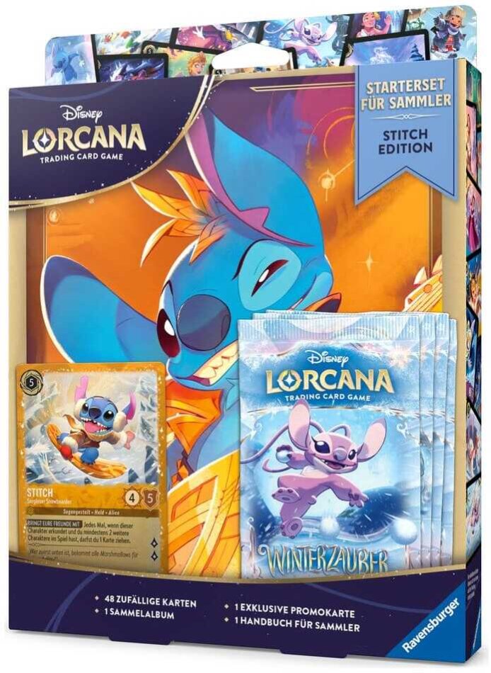 Disney Lorcana TCG Starterset für Sammler Stitch Edition *Deutsche Edition*