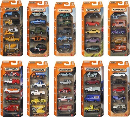Matchbox - Matchbox Basic 1 64 Car 5 Pack 12 Piece J Asrt