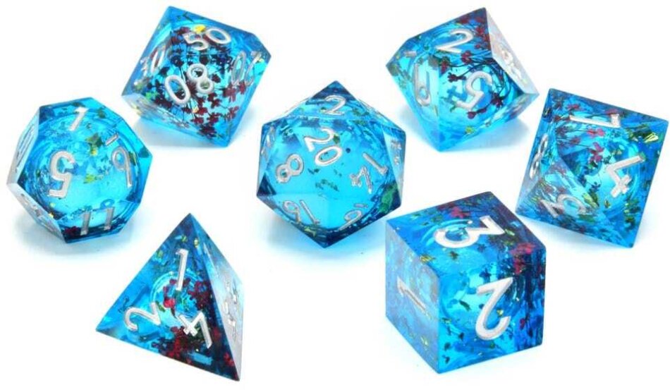 CritStones Liquid Core Würfel Set Mermaid's Maelstrom (7)