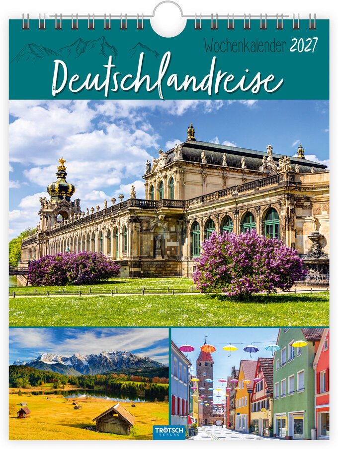 TRÖTSCH - Wochenkalender zum Hängen Deutschlandreise 2027