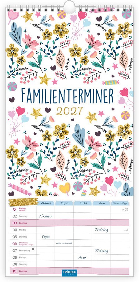 TRÖTSCH - Familienkalender Familienterminer 2027