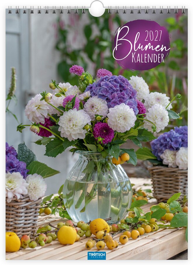 TRÖTSCH - Classickalender Blumenkalender 2027
