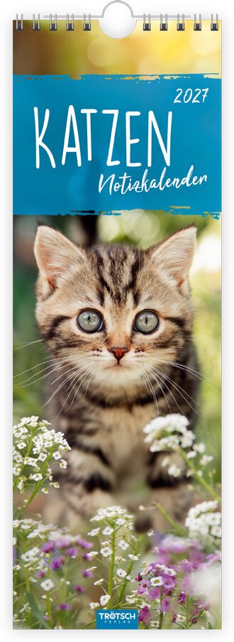 TRÖTSCH - Streifenkalender Katzen 2027 Notizkalender