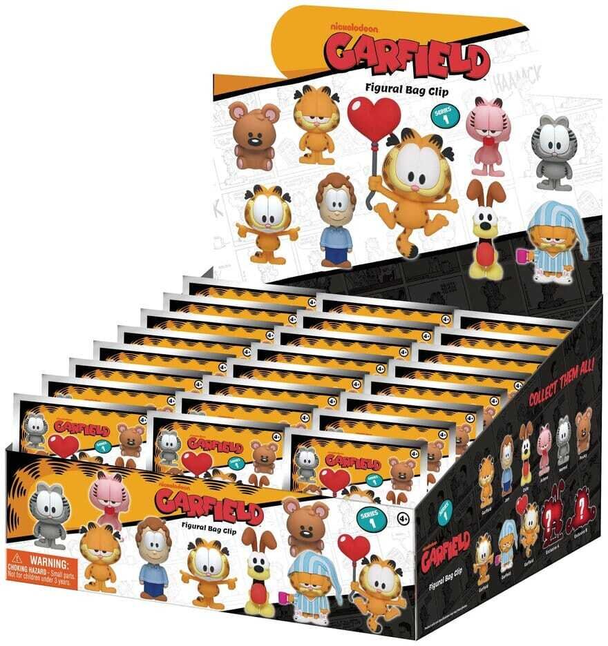 Garfield 3D PVC-Taschenanhänger Serie 1 Display (24)