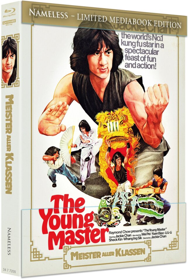 The Young Master - Meister aller Klassen (1980) Cover A, Limited Edition, Mediabook, 4K Ultra HD + Blu-ray