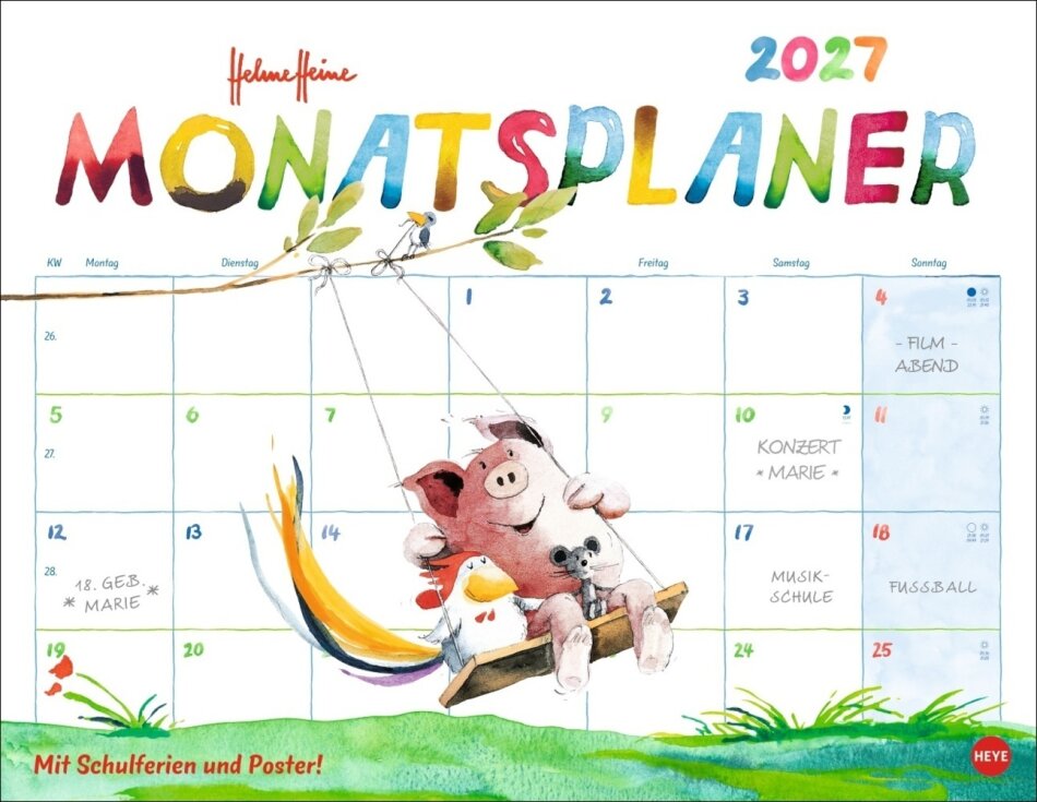 Helme Heine - Monatsplaner 2027