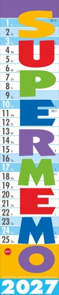 Supermemo Kalender 2027