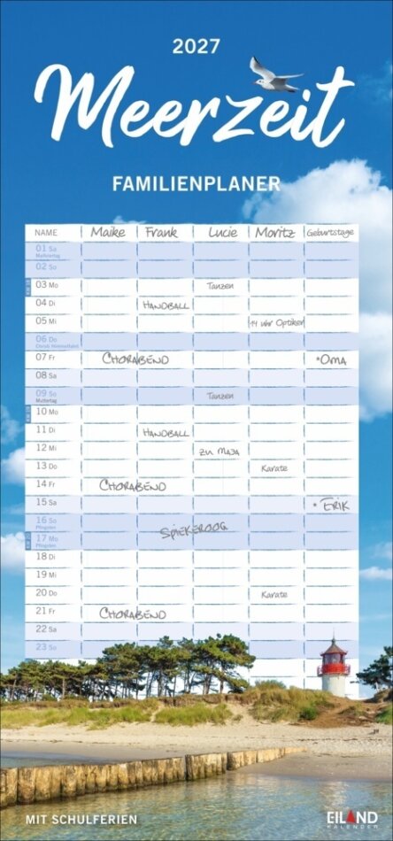 Meerzeit Familienplaner 2027
