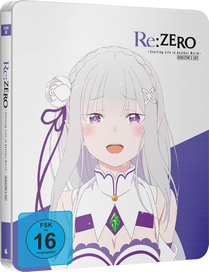 Re:ZERO - Starting Life in Another World - Staffel 1 Gesamtausgabe, Director's Cut, Limited Edition, Steelbook, 4 Blu-rays