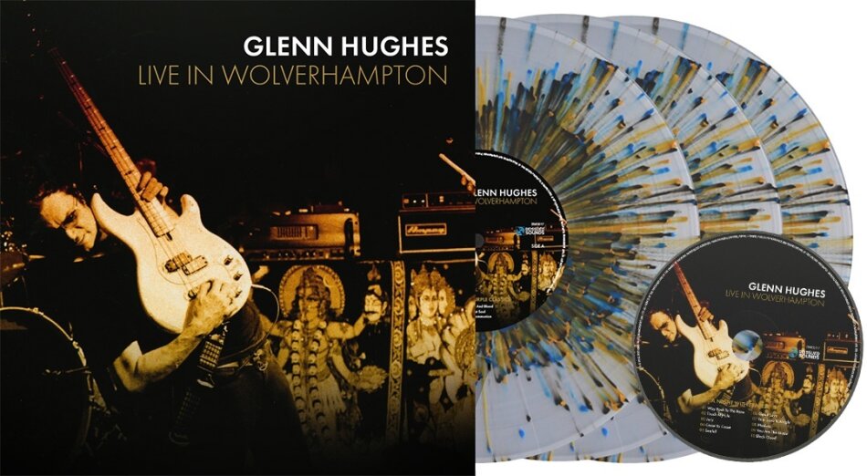 Glenn Hughes - Live In Wolverhampton 2026 Reissue, Indie Exclusive, Reissued Sounds, Edizione Deluxe Limitata, Crystal Splatter Vinyl, 3 LP + CD