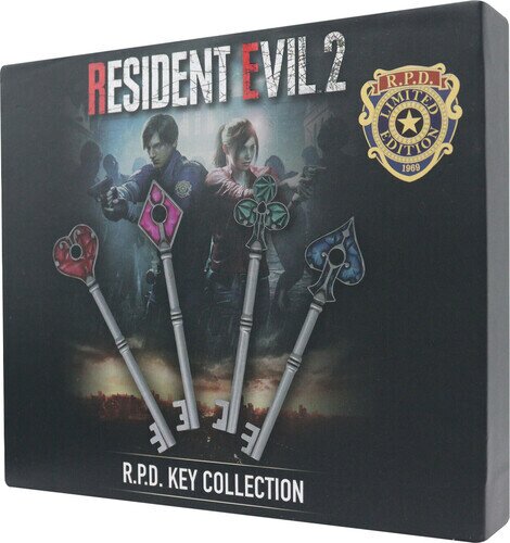 Resident Evil 2 - Set Of Card Suit Keys (Us Var)