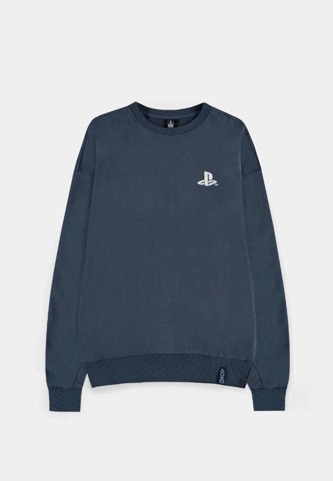 Playstation - Navy Men's Crew Sweater - S Sweatshirts M Blue