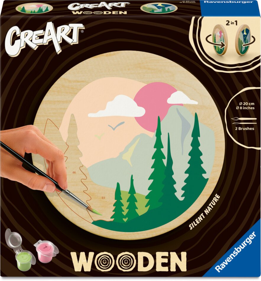 CreArt, Malen nach Zahlen Wooden - Stille Natur