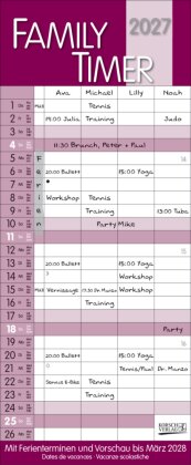 Family Timer Malve 2027