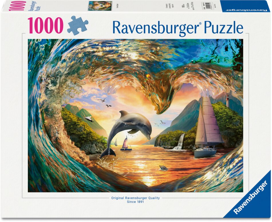 Sprung in den Sonnenuntergang