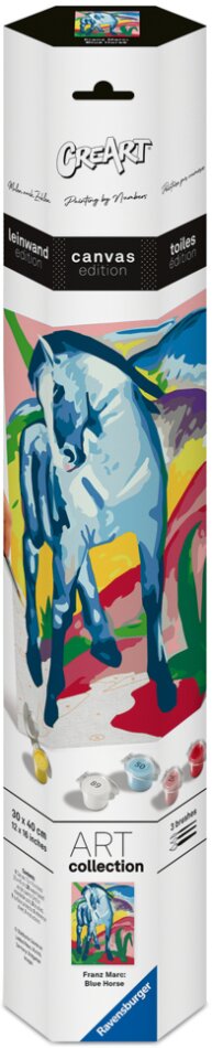 CreArt, Malen nach Zahlen Art Collection - Blaues Pferd (Franz Marc)