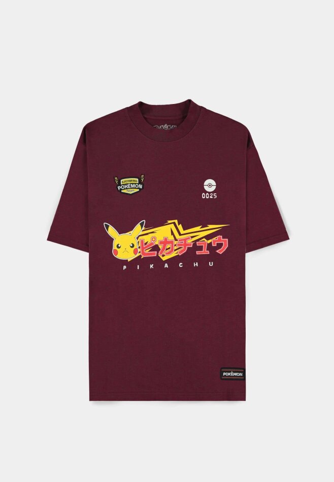 Pokmon - Pikachu Short Sleeved T-Shirt - Loose Fit - Xl Short Sleeved T-Shirts U Red