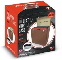 Vinyl Tonic - Pu Leather Vinyl Lp Case (Brown) (Up To 40 LPs Capacity)