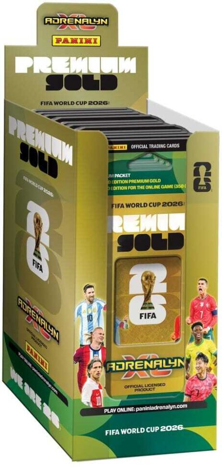 Panini FIFA World Cup 2026 Trading Cards Premium Gold Box (10)