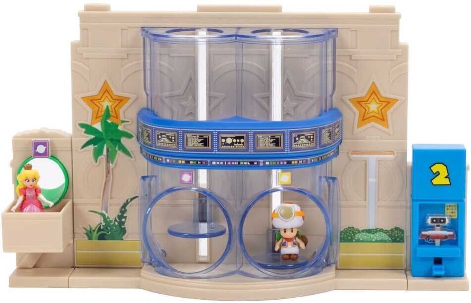 Der Super Mario Galaxy Film Diorama mit 2 Minifiguren Sternentor-Galaxie