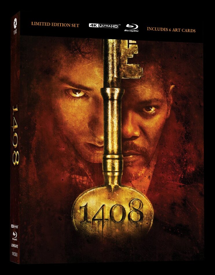 1408 (2007) Lenticular Hardcase, + Cards, Australian Release, Director's Cut, Cinema Version, Limited Edition, 2 4K Ultra HDs + 2 Blu-rays