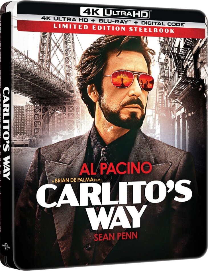 Carlito's Way (1993) Limited Edition, Steelbook, 4K Ultra HD + Blu-ray