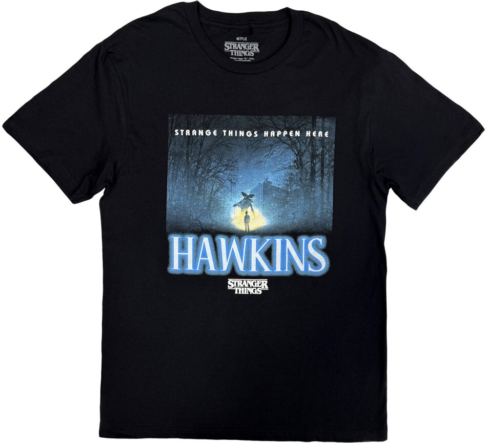 Stranger Things Unisex T-Shirt - Happen Here (Black)
