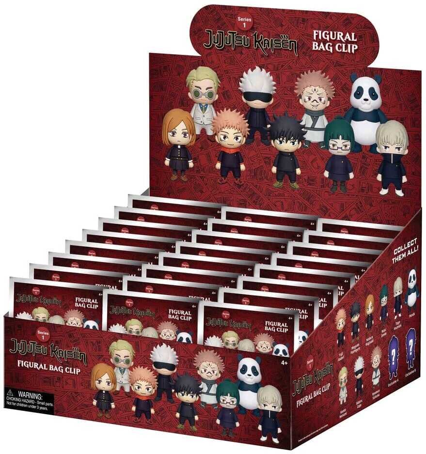 Jujutsu Kaisen 3D PVC-Taschenanhänger Serie 1 Display (24)
