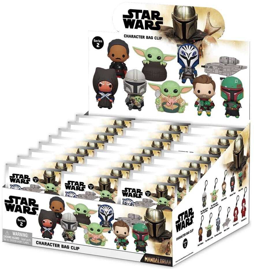 Star Wars Mandalorian 3D PVC-Taschenanhänger Series 2 Display (24)