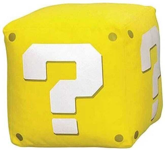Super Mario Plüschfigur Fragezeichen 12 cm