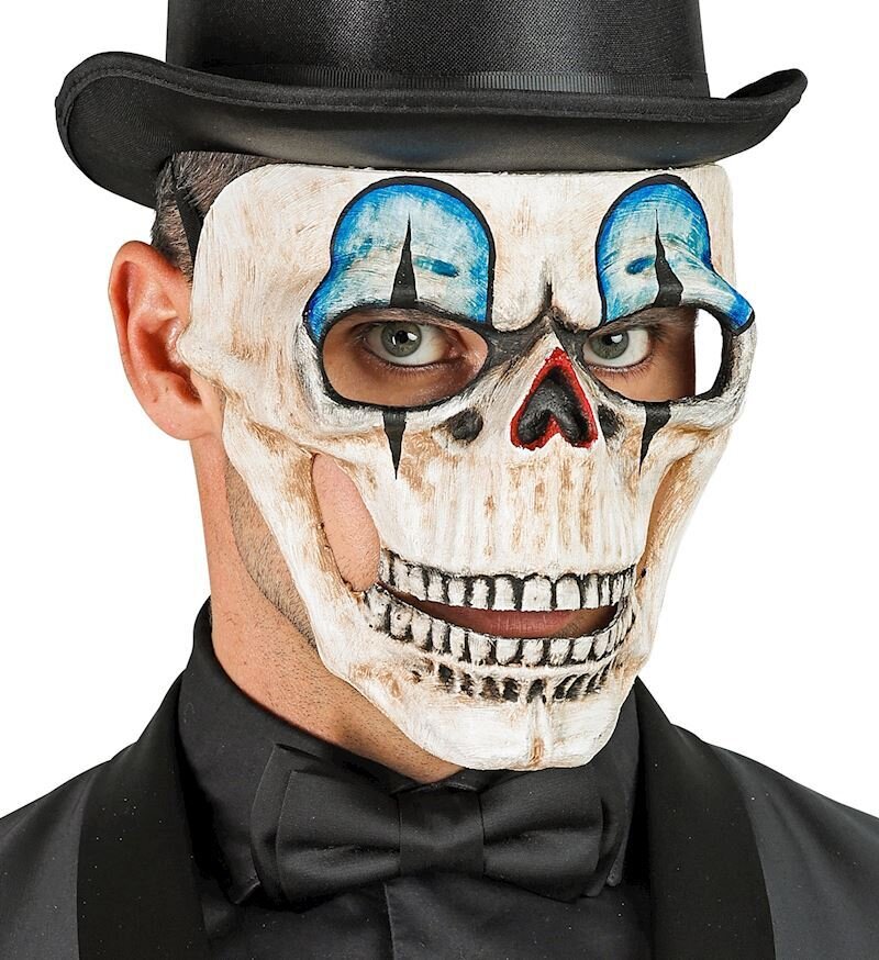 Totenkopf Clown Maske