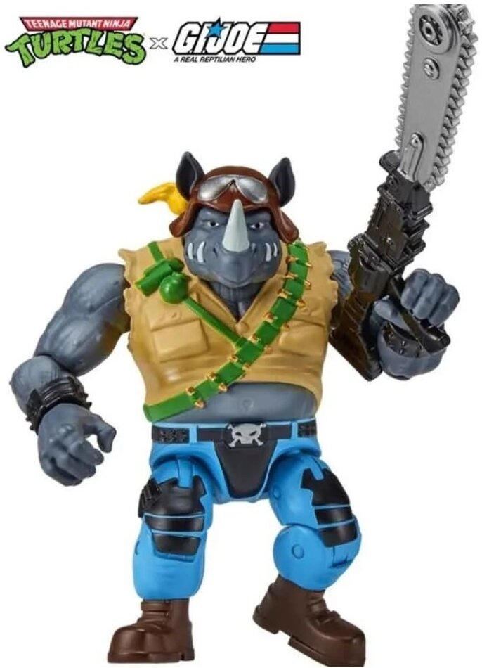 Teenage Mutant Ninja Turtles x G.I. Joe Crossover Classics Actionfigur Rocksteady x Dreadnok Buzzer 12 cm