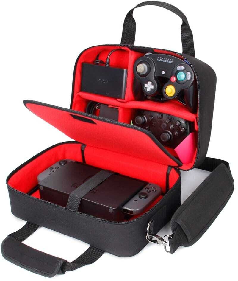 Enhance USA Gear S14 Console Gaming Nintendo Switch Tasche Rot