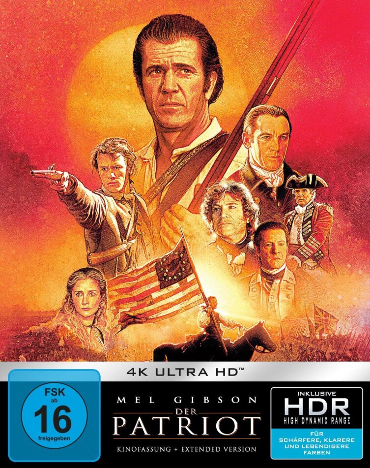 Der Patriot (2000) Extended Edition, Kinoversion, Limited Edition, Steelbook, 2 4K Ultra HDs