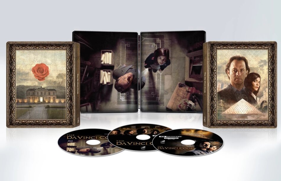 The Da Vinci Code (2006) Extended Edition, Cinema Version, 20th Anniversary Limited Edition, Steelbook, 2 4K Ultra HDs + Blu-ray