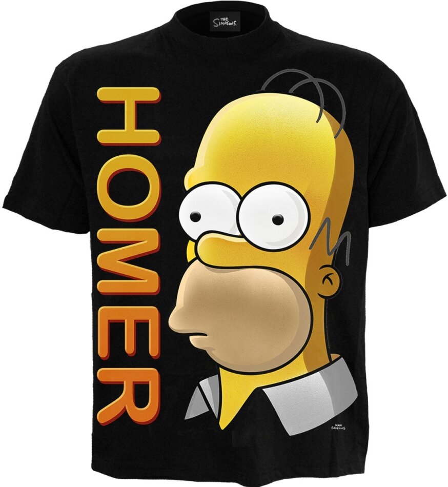 The Simpsons Unisex T-Shirt - Homer Portrait (Black)
