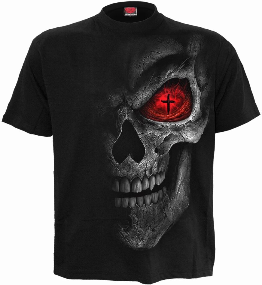 Spiral Unisex T-Shirt - Death Stare (Black) (Back Print)