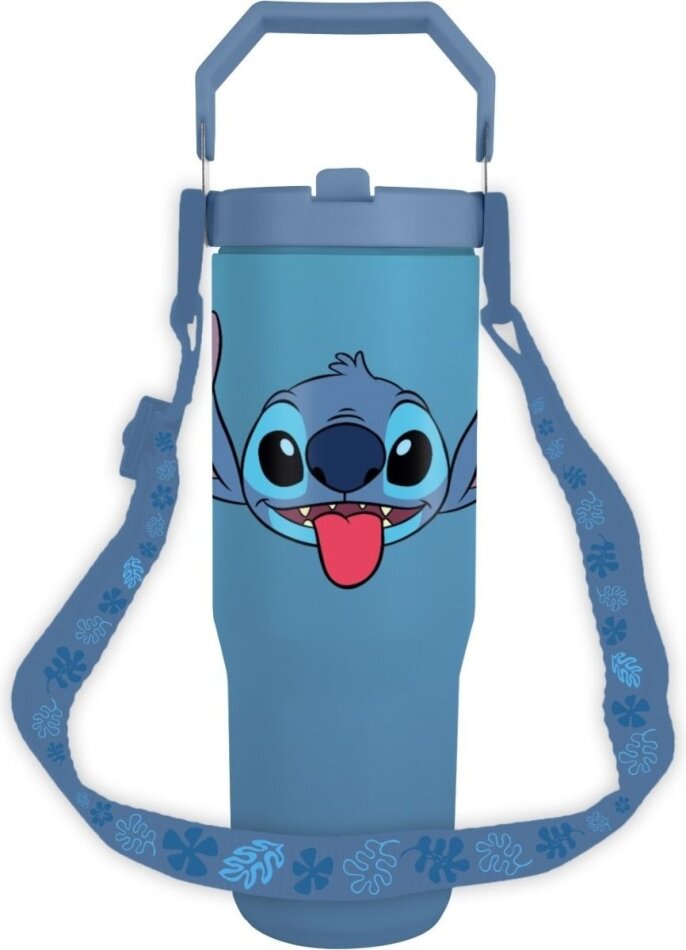 Mug de Voyage à Bec avec Sangle - Stitch Face - Lilo & Stitch - 850 ml