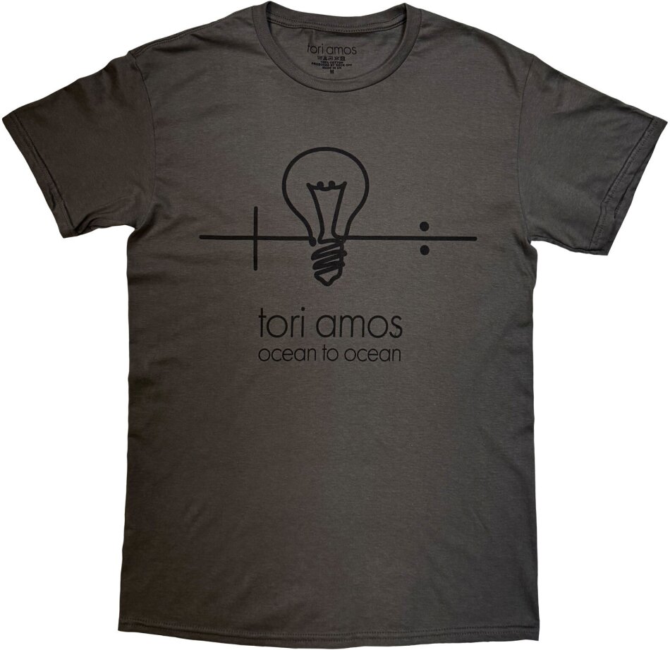 Tori Amos Unisex T-Shirt - Ocean To Ocean (Charcoal Grey)