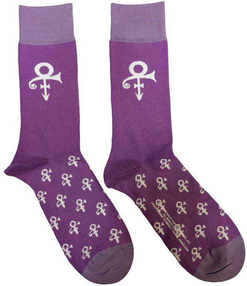 Prince Unisex Ankle Socks: Symbol (Purple) (UK Size 4 - 7)
