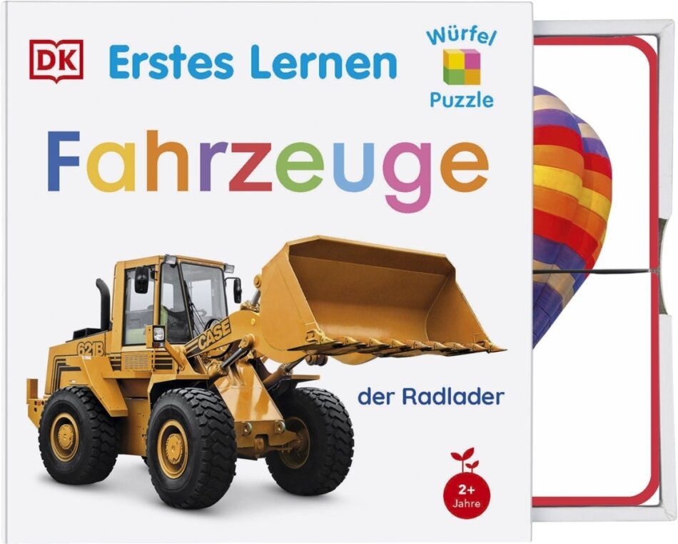 Erstes Lernen Würfelpuzzle. Fahrzeuge