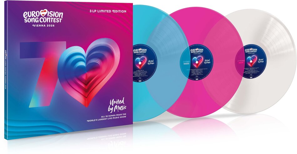 Eurovision Song Contest Vienna 2026 Colored, 3 LP