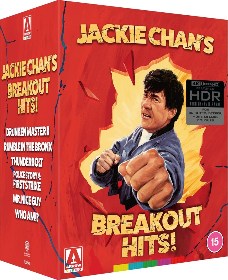 Jackie Chan's Breakout Hits! - Drunken Master 2 / Rumble in the Bronx / Thunderbolt / Police Story 4: First Strike / Mr. Nice Guy / Who am I? / Limited Edition, Restored, 10 4K Ultra HDs